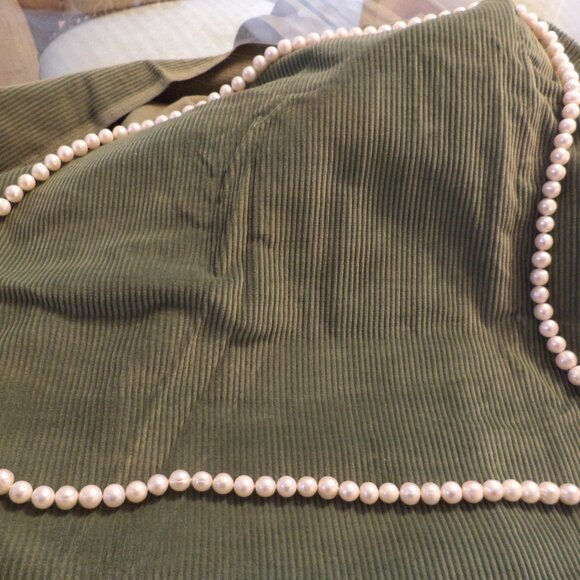 Faux Pearls - Necklace is 24” Length Color: Ivory - Picture 3 of 5